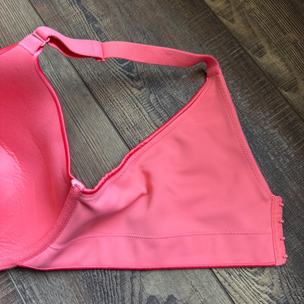 Cacique Back Smoother Lightly Lined Full Coverage Bra 42DDD Pink Coral - Picture 3 of 9